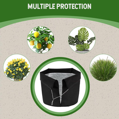 2PCS Plant Winter Protection Pot, Winter Plant Frost Protection Cover,16.9 * 19.2in Flower Pot Protection Bag for Winter Outdoor Fruit Trees Potted Plants Shrubs (2PCS)
