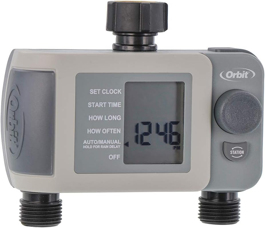 Programmable Digital Watering Hose Faucet Timer, 2-Outlet - 24621