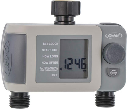 Programmable Digital Watering Hose Faucet Timer, 2-Outlet - 24621