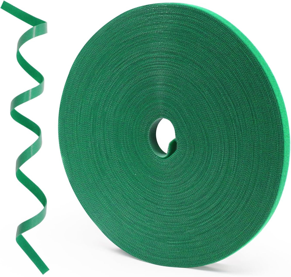 Plant Tape 75 ft Plant Ties for Climbing Plants Garden Twist Ties Plants Adjustable Green Garden Tape for Plants, Flowers, Vines and Tree (75 ft x 1/2 in)