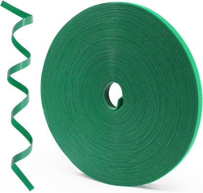 Plant Tape 75 ft Plant Ties for Climbing Plants Garden Twist Ties Plants Adjustable Green Garden Tape for Plants, Flowers, Vines and Tree (75 ft x 1/2 in)
