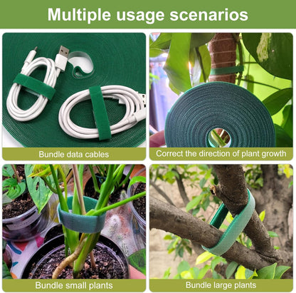 Plant Tape 75 ft Plant Ties for Climbing Plants Garden Twist Ties Plants Adjustable Green Garden Tape for Plants, Flowers, Vines and Tree (75 ft x 1/2 in)