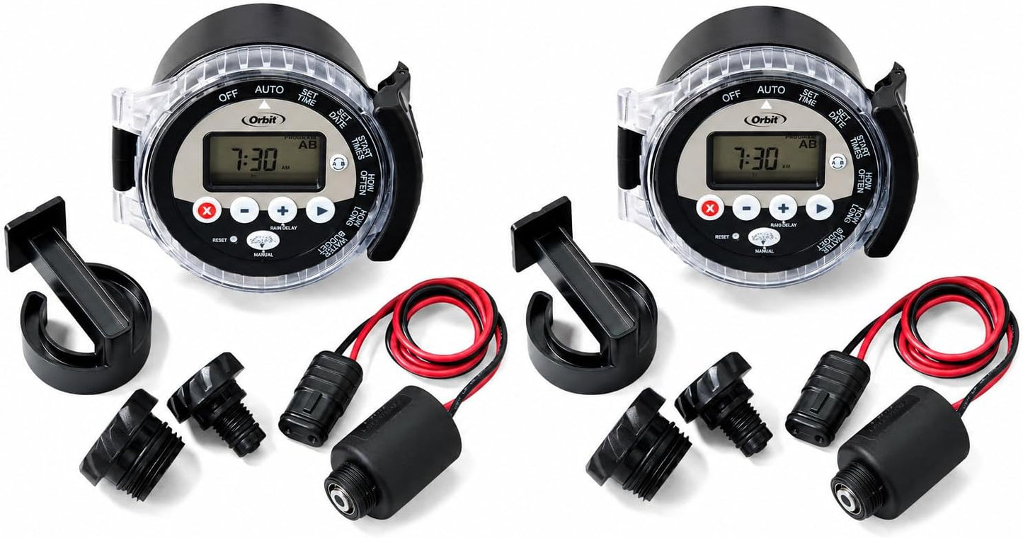 2-Pack 57865 Battery-Operated Sprinkler Timer - Convenient Automated Watering Device ( 2 Total timers )