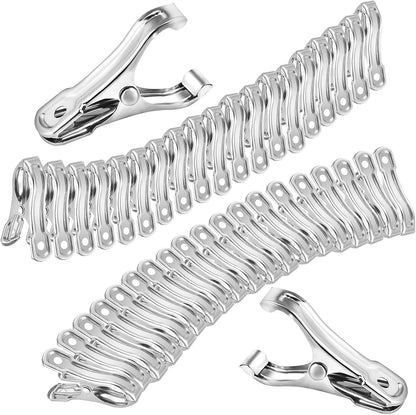 40Pcs Garden Clips for Netting, 2'' Metal Greenhouse Clamps to hoop