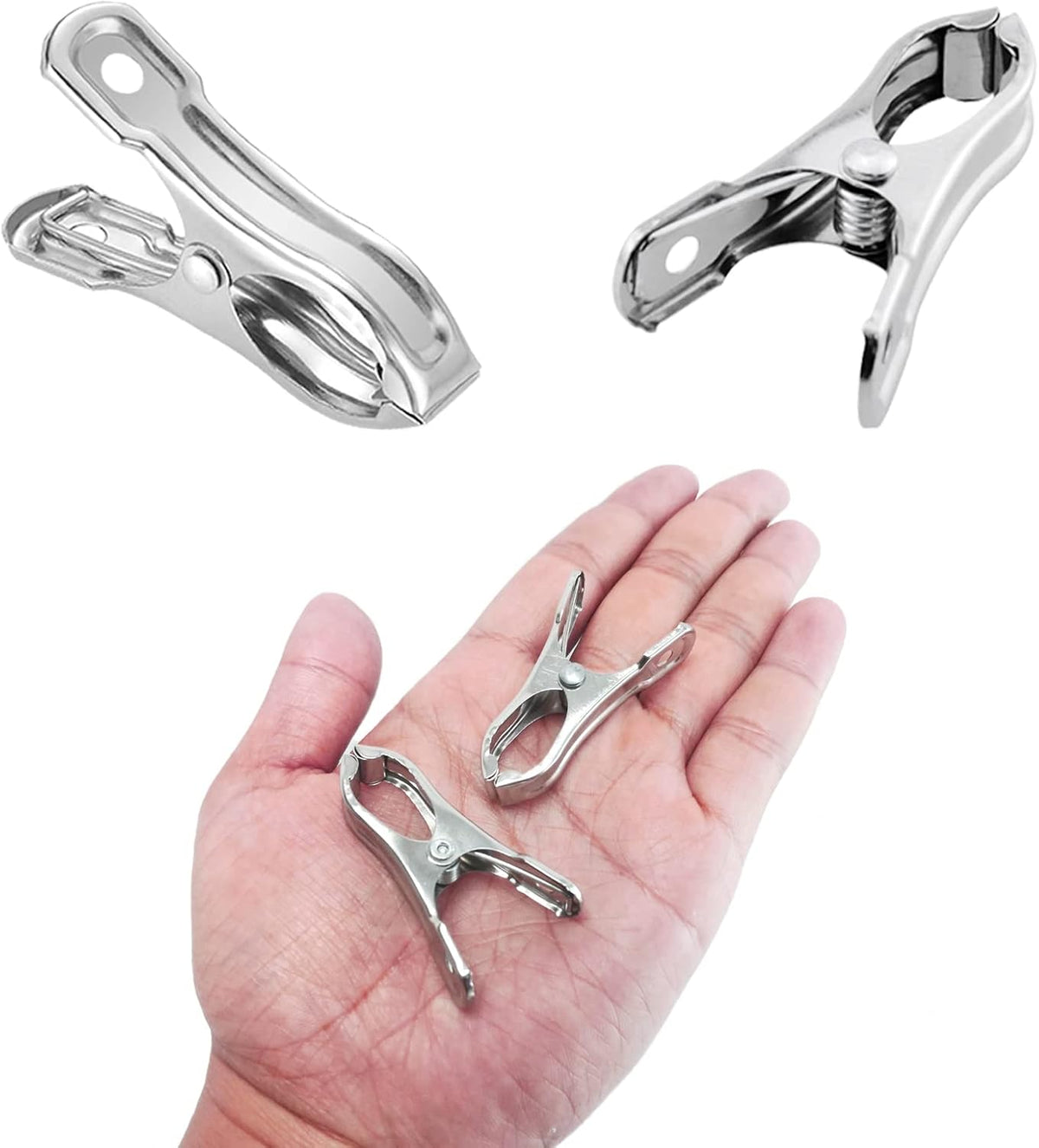 40Pcs Garden Clips for Netting, 2'' Metal Greenhouse Clamps to hoop