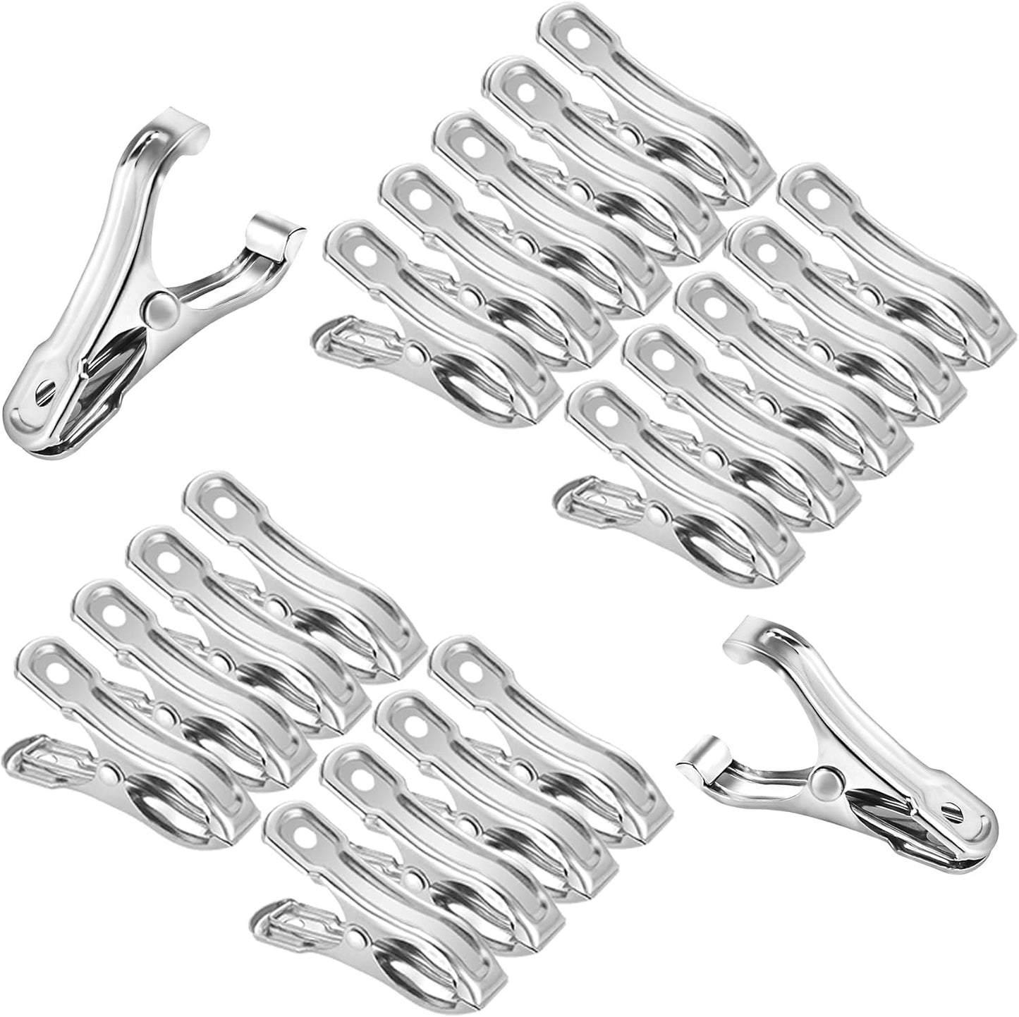 40Pcs Garden Clips for Netting, 2'' Metal Greenhouse Clamps to hoop