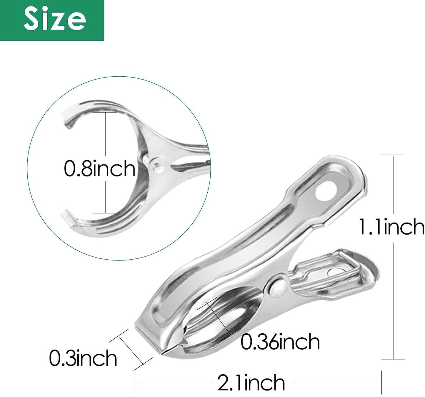 40Pcs Garden Clips for Netting, 2'' Metal Greenhouse Clamps to hoop