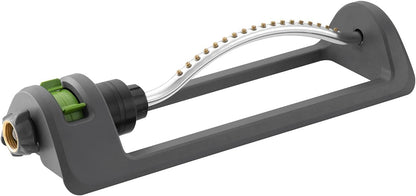 Lawn Sprinkler, Oscillating Sprinkler with 18 Hole Brass Nozzles, Watering for Lawn & Garden Covers up to 3,600 sq.ft, Easy Adjust Range Control