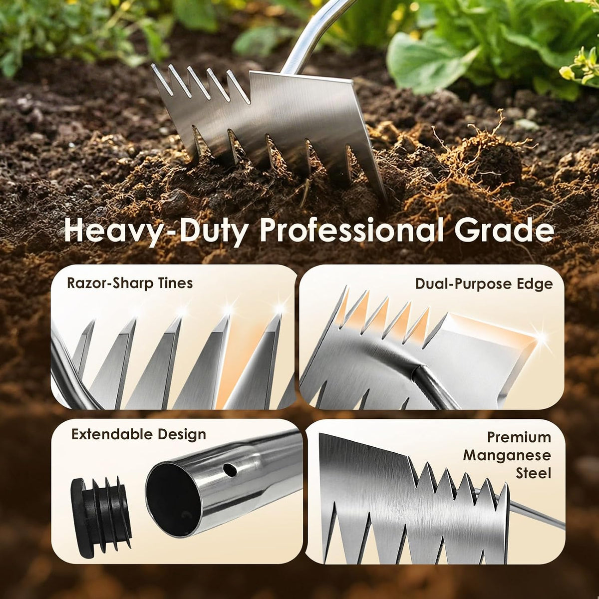 Weed Puller Tool, 2026 Upgraded Portable Manual Weeding Tools Gardening