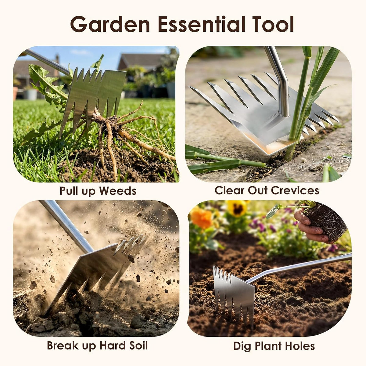Weed Puller Tool, 2026 Upgraded Portable Manual Weeding Tools Gardening