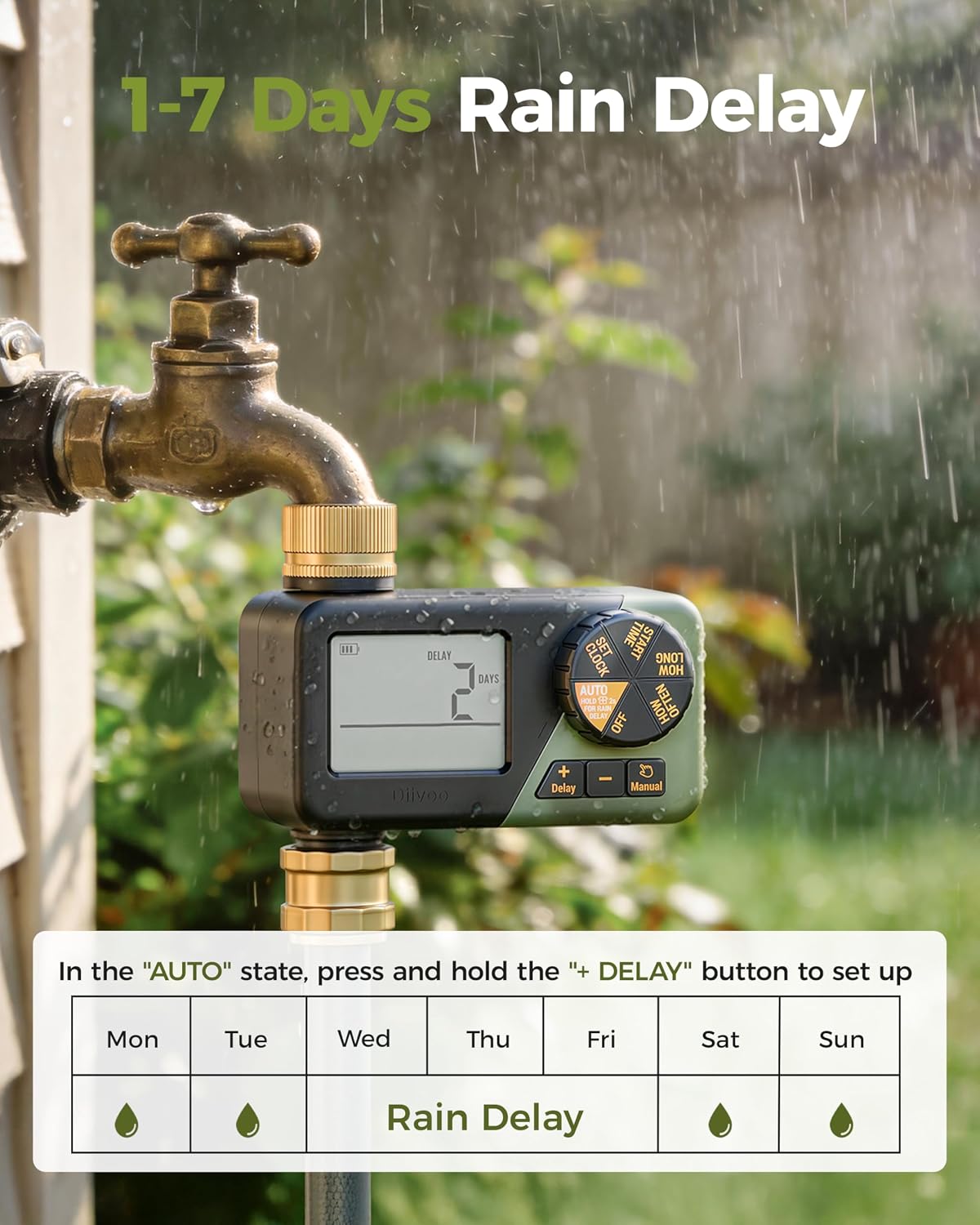 Brass Hose Timer, Programmable Garden Timers for Watering
