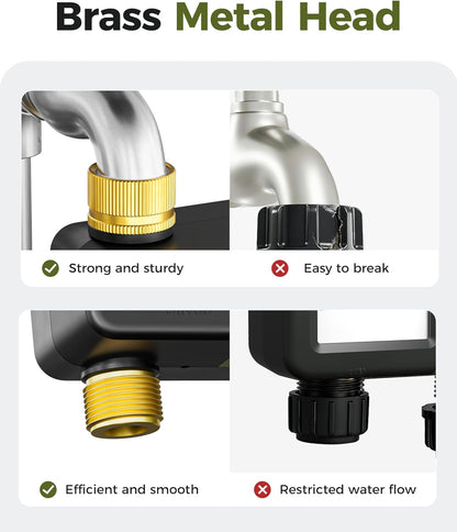 Brass Hose Timer, Programmable Garden Timers for Watering