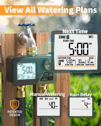 Brass Hose Timer, Programmable Garden Timers for Watering