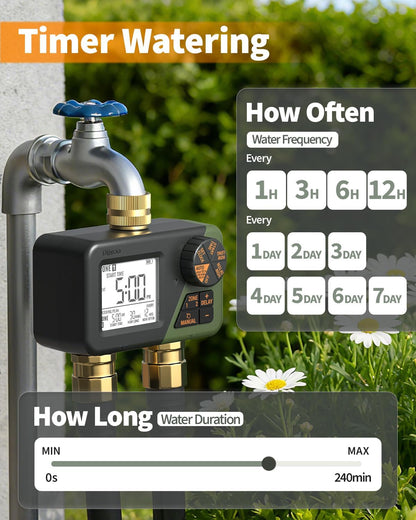Brass Hose Timer, Programmable Garden Timers for Watering