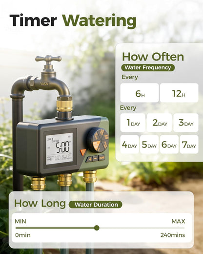 Brass Hose Timer, Programmable Garden Timers for Watering