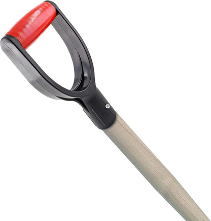 Plastic Shovel D Grip Handles, Red, 2 Pcs