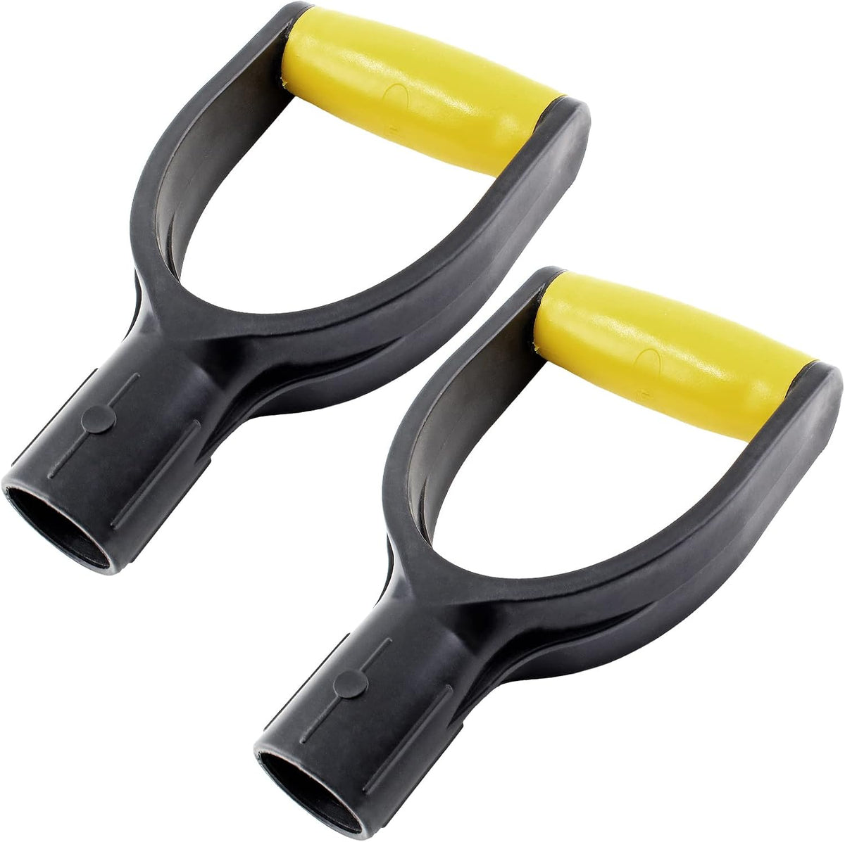 Plastic Shovel D Grip Handles, Red, 2 Pcs