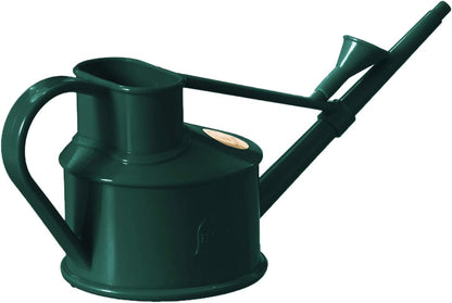 Indoor Plastic Watering Can | The HAWS Langley Sprinkler - One Pint | Pot Waterer | Fine Spray Rose | Recycled - Black