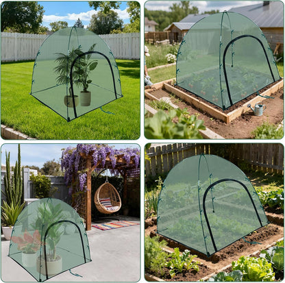 2pack Pest Guard Cover,22.8x22.8x22.8 Inches Garden Mesh Plant Cover Insect Bird Barrier Netting Mesh Outdoor Mesh Plant Enclosure Plant Tent Cover Pest Protection Guard for Fruit Vegetables