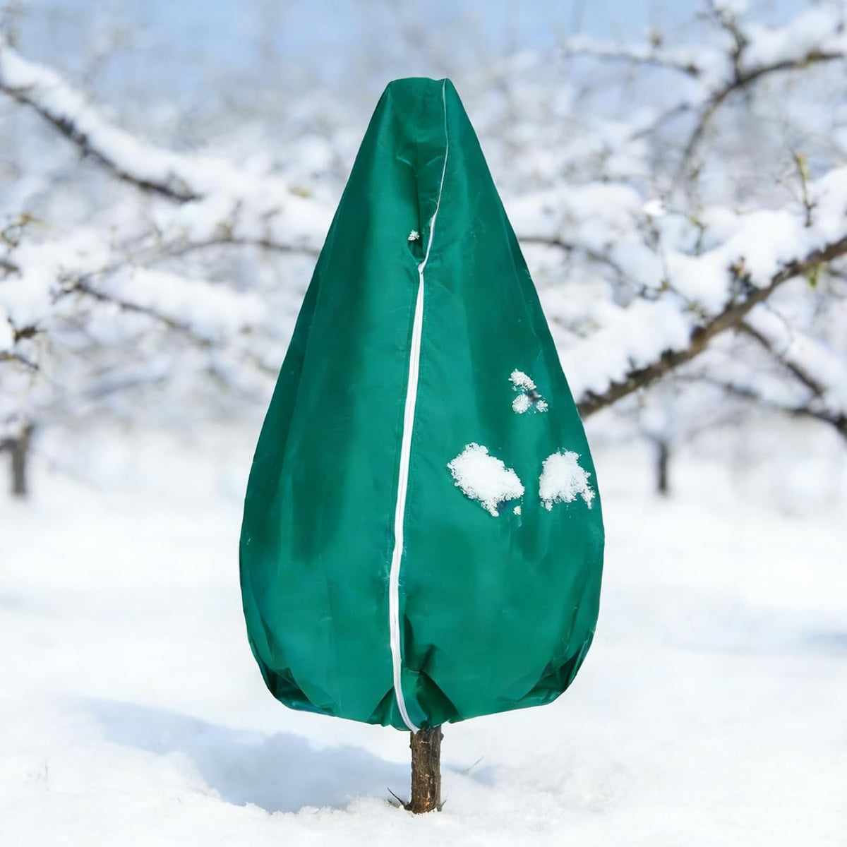 Plant Covers Freeze Protection-78"W x 95"H Extra Large Frost Blankets for Outdoor Plants, 2.4oz/yd² Heavy-Duty Christmas Tree Covers with Zipper & Drawstring – Reusable Winter Plant Freeze Cloth