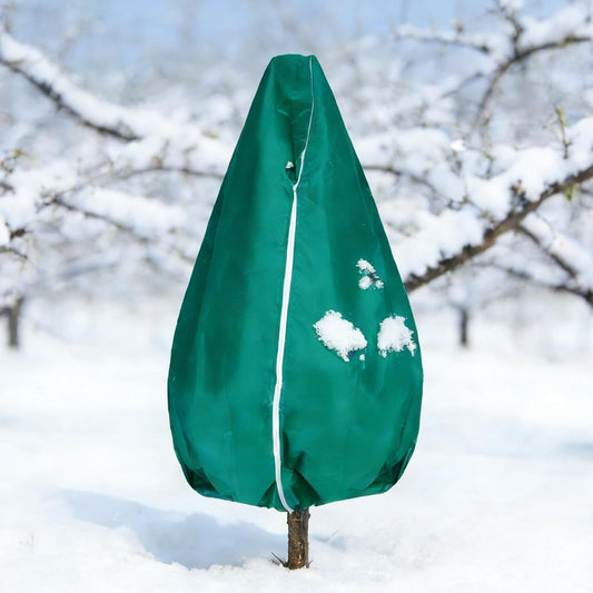 Plant Covers Freeze Protection-78"W x 95"H Extra Large Frost Blankets for Outdoor Plants, 2.4oz/yd² Heavy-Duty Christmas Tree Covers with Zipper & Drawstring – Reusable Winter Plant Freeze Cloth