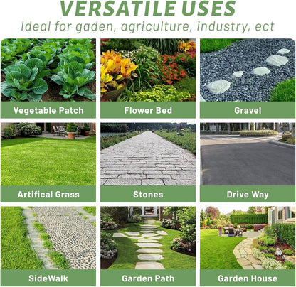 Weed Barrier Landscape Fabric 4FT x 100FT, 3.2oz, 2-Pack 4FTx50FT