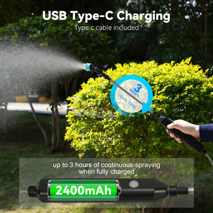 Electric Garden Sprayer, Portable Battery Powered Watering Wand
