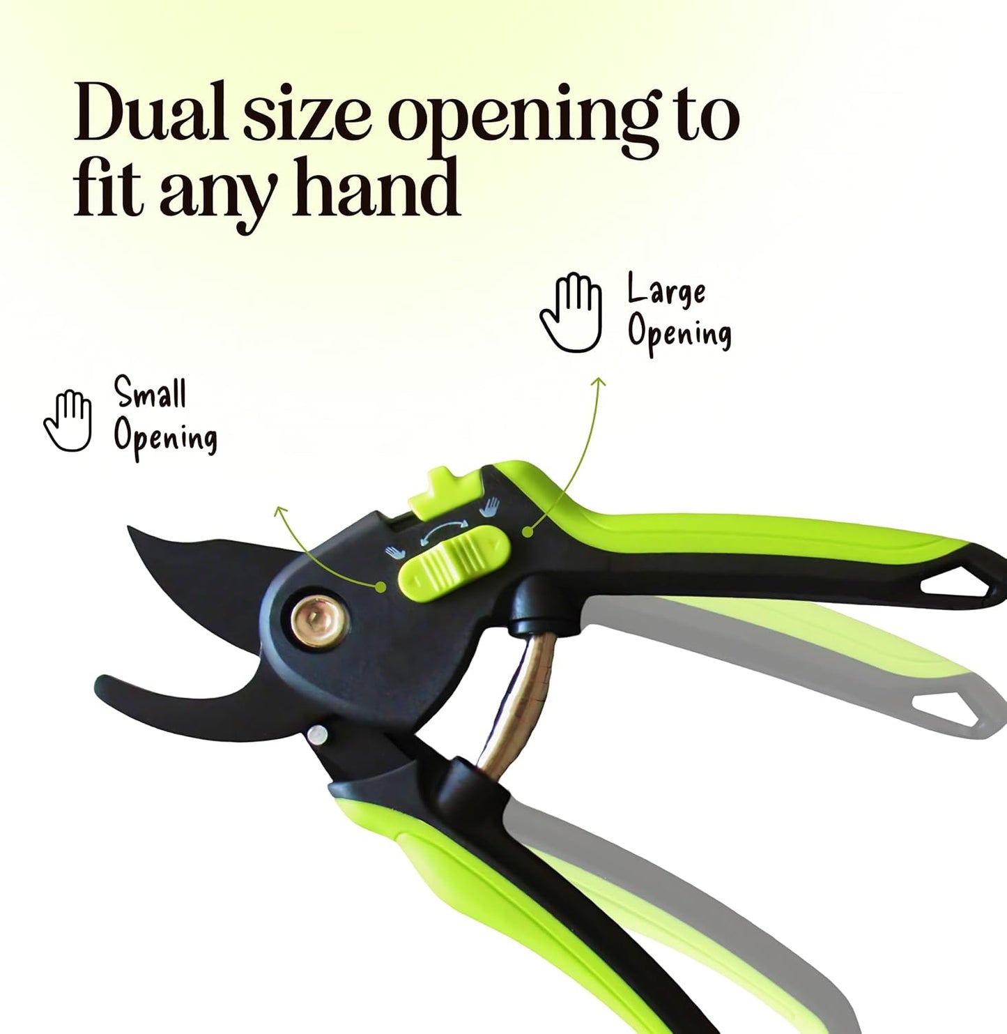 2-Pack Stainless Steel Gardening Scissors, Pruning Shears and Clippers for Gardening
