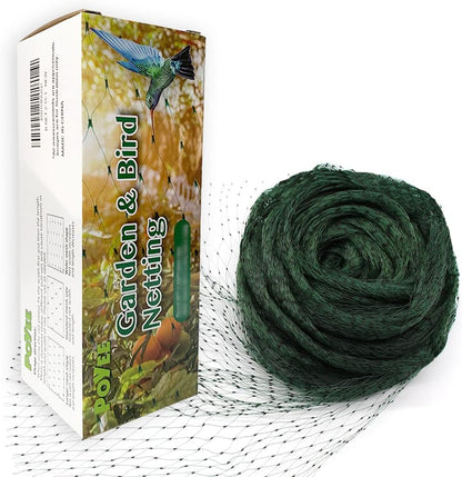 30x30ft Bird Netting, 1/2 inch Mesh, Heavy Duty Garden Netting