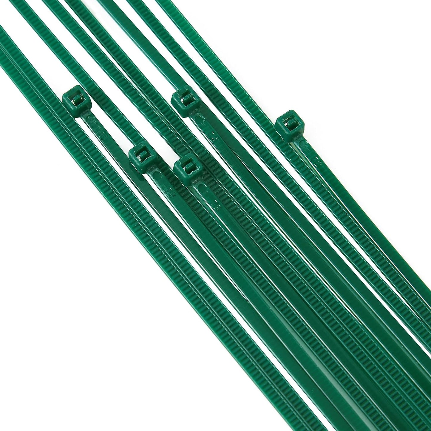 4 inch 3mm Dark Green Nylon Garden Cable Zip Ties Self Locking Cable Ties Twist Ties, Multi-Purpose Cable Tie (100 Pcs)