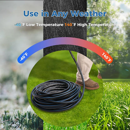 Short Garden Hose 1ft x 5/8",Rubber Leader Hose,Male to Female
