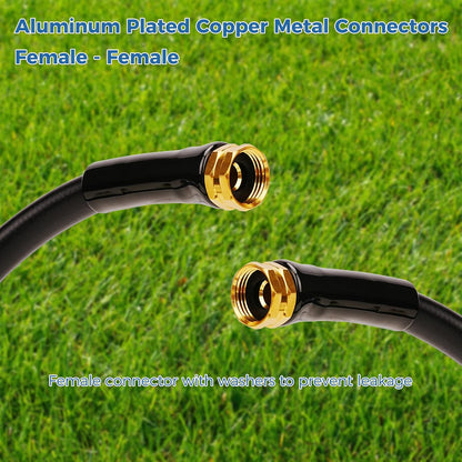 Short Garden Hose 1ft x 5/8",Rubber Leader Hose,Male to Female