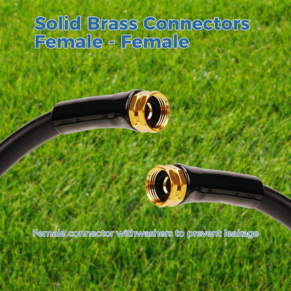Short Garden Hose 1ft x 5/8",Rubber Leader Hose,Male to Female