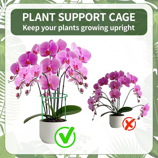12 Pack Plant Support Stakes Sets - Versatile Plant Cages, Stackable Garden Flower Support， Small Plant Stakes for Indoor Plants,Tomato,Monstera, Peony, Hydrangea, Climbing Plants