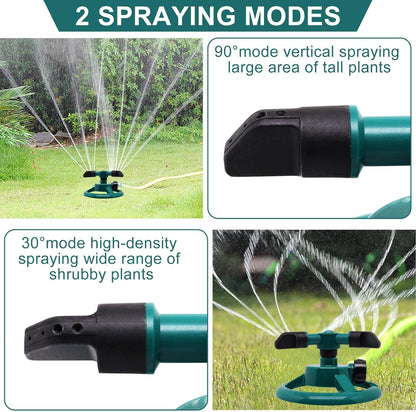 Sprinklers for Yard, Automatic 360° Rotating Lawn Sprinkler, Garden Water Sprinklers for Lawns, Large Area Coverage Lawn Irrigation System, Yard Sprinkler for Lawns and Gardens Plant, 1Pcs