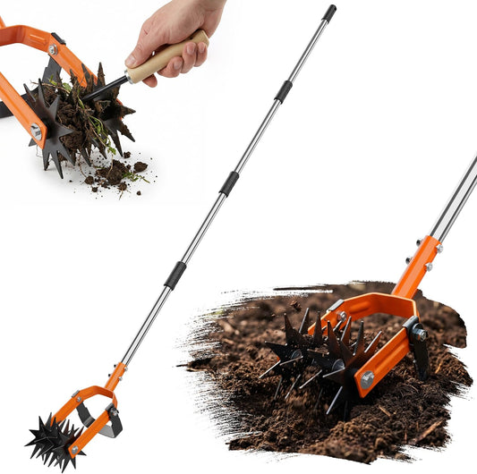 Rotary Cultivator Tiller, Combines Soil Loosen and Weed Functions