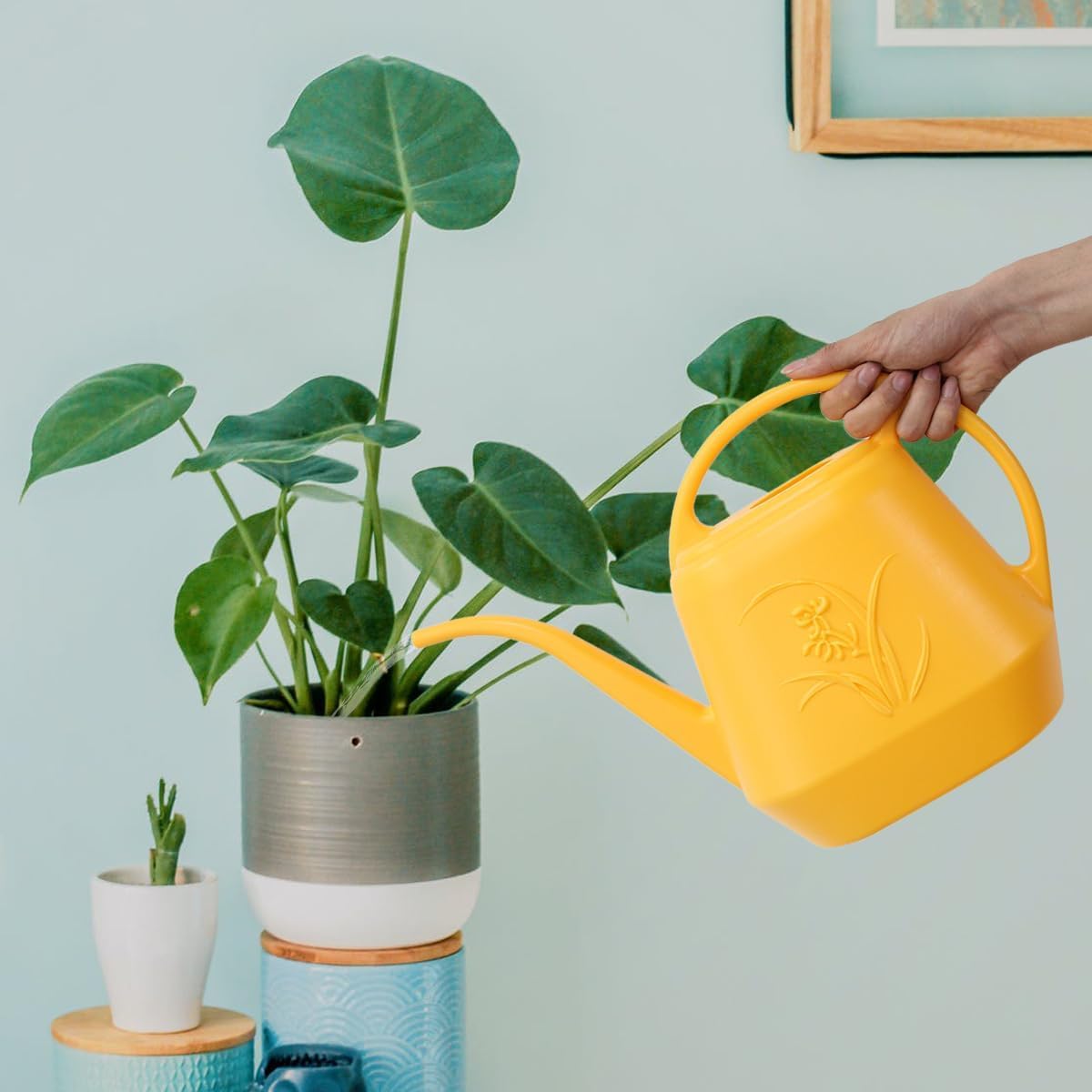 Plant Watering Can - Blue - 1/2 Gallon