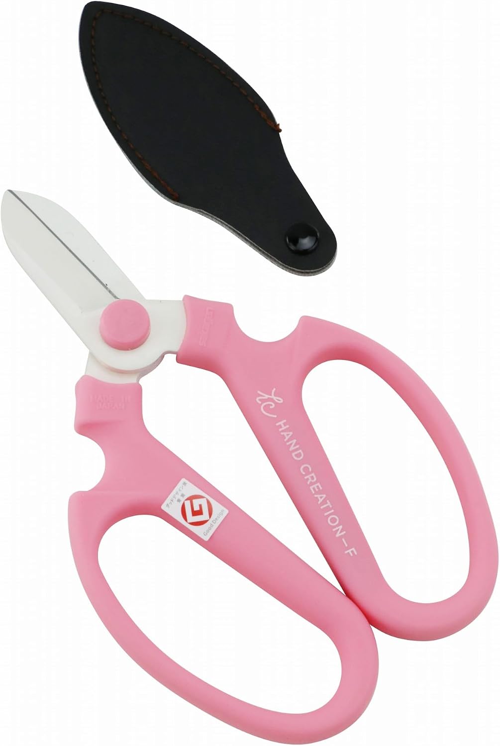Japanese Floral Scissors - SAKAGEN Hand Creation, Professional Ultra Sharp Flower Shears for Floral Design, Ikebana & Gardening, Made in Japan, F-170 (Yellow)