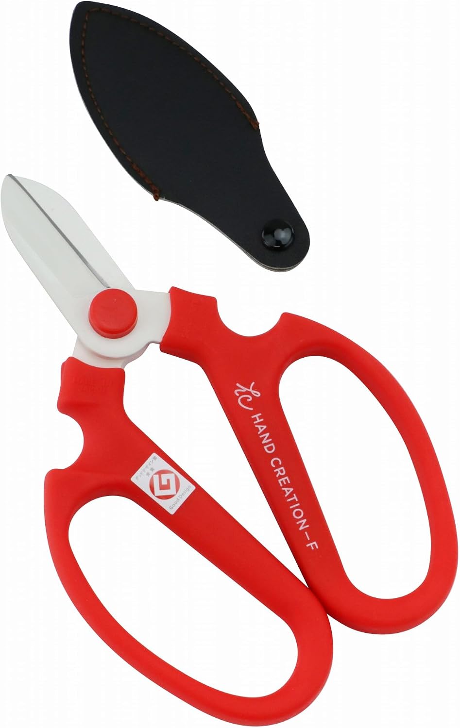 Japanese Floral Scissors - SAKAGEN Hand Creation, Professional Ultra Sharp Flower Shears for Floral Design, Ikebana & Gardening, Made in Japan, F-170 (Yellow)