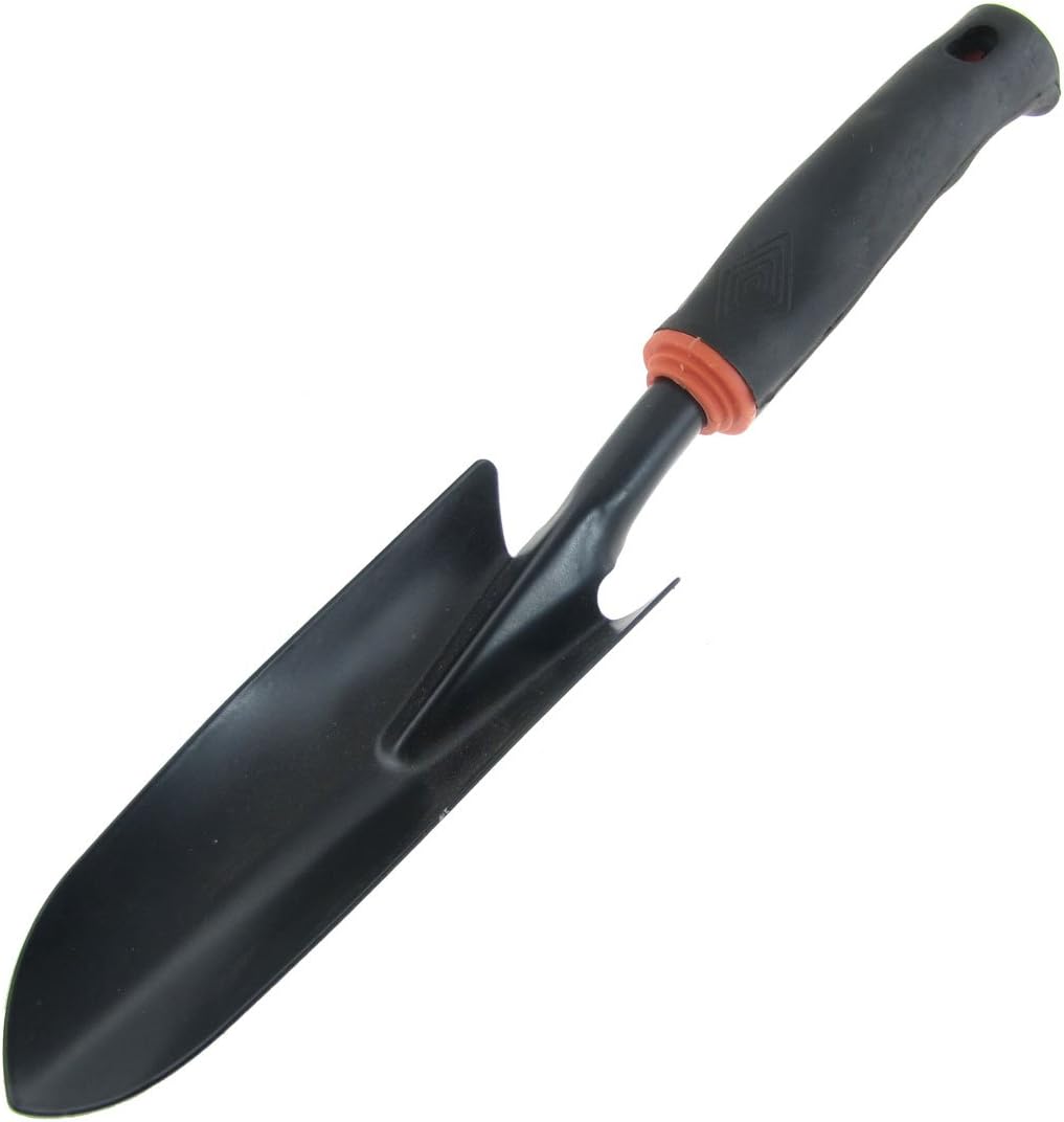 Rubber Handle Metal Garden Transplant Portable Digging Trowel Shovel Spade Black (id: 8bc 7be b08 1f9 422