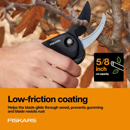 SoftGrip Bypass Pruning Shears, 5/8" Cut Capacity Garden Clippers