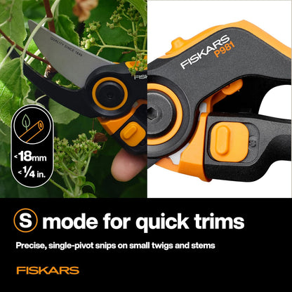 SoftGrip Bypass Pruning Shears, 5/8" Cut Capacity Garden Clippers