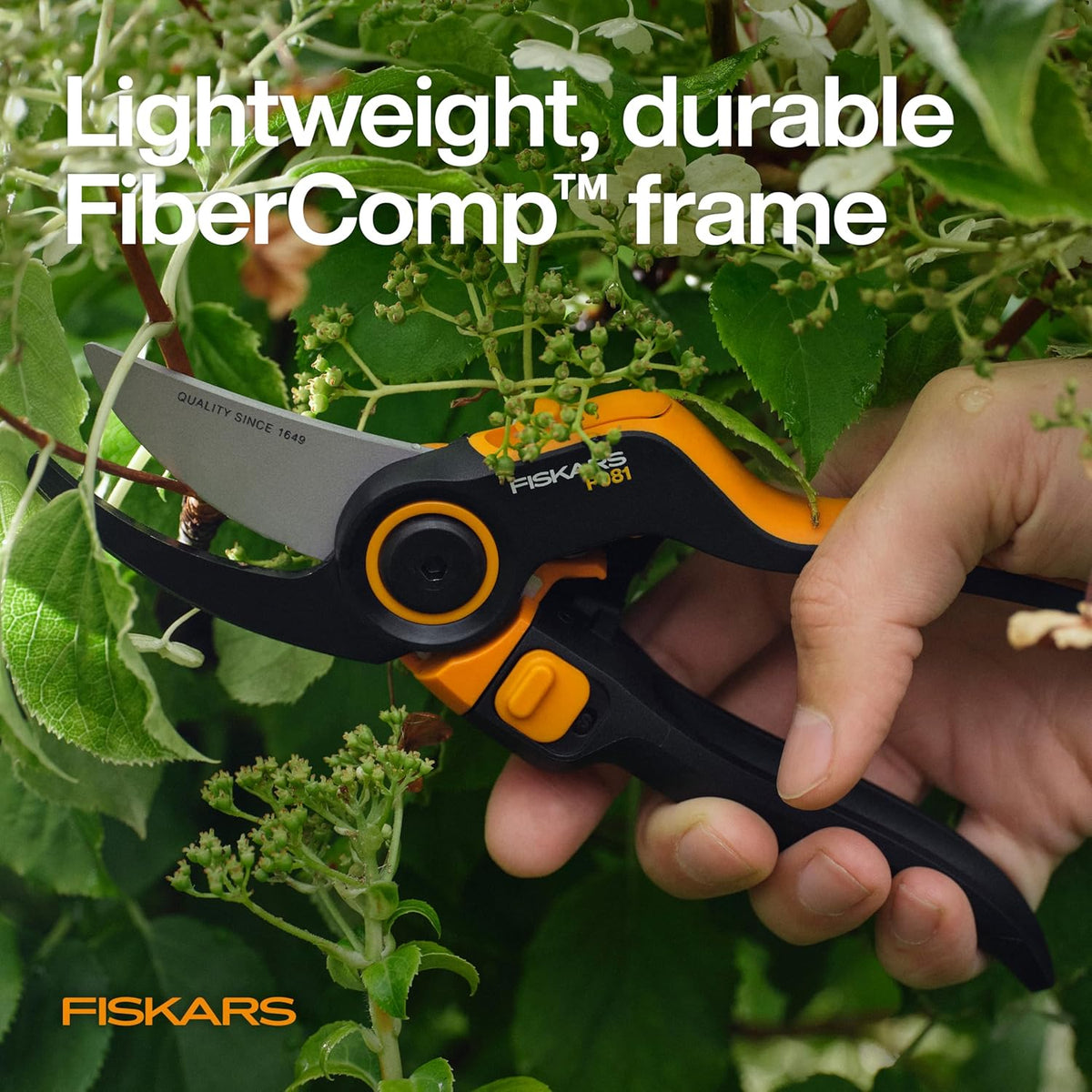 SoftGrip Bypass Pruning Shears, 5/8" Cut Capacity Garden Clippers