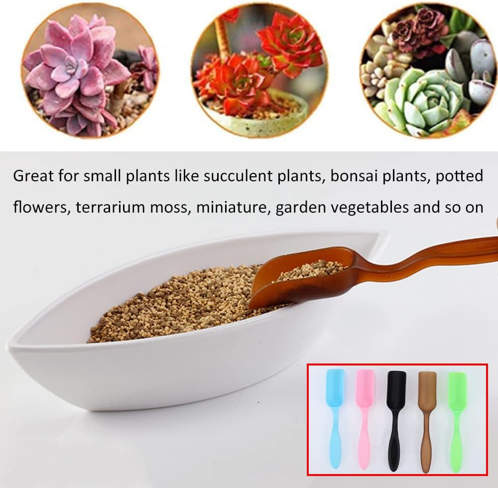 12 PCS Plastic Mini Garden Shovel Spoons Soil Scoops