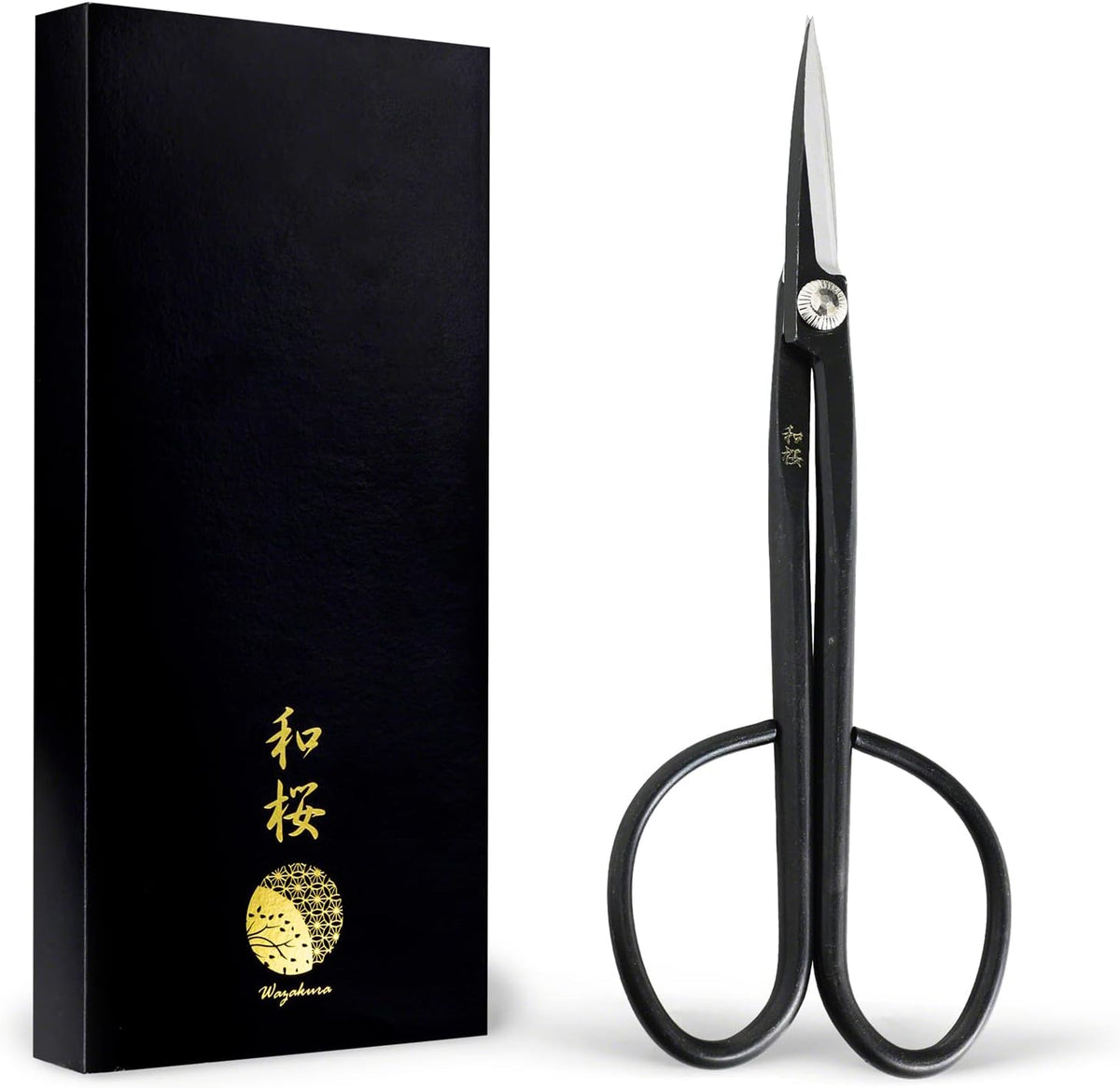 Wazakura Yasugi Steel Series Satsuki Bonsai Trimming Scissors, Made in Japan 7inch (180mm), Japanese Garden Snip Tools, Bonsai Tree Branch Leaf Pruning Shears - Yasugi Steel Satsuki Scissors