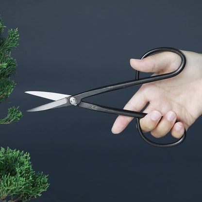 Wazakura Yasugi Steel Series Satsuki Bonsai Trimming Scissors, Made in Japan 7inch (180mm), Japanese Garden Snip Tools, Bonsai Tree Branch Leaf Pruning Shears - Yasugi Steel Satsuki Scissors