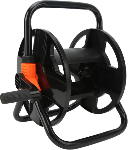 Portable Garden Hose Reel Cart, Hose Winding Reel Water Hose Storage Rack with Rotating Handle, ABS Single Arm Hose Holder for Garden Watering, Car Washing and Outdoor Use
