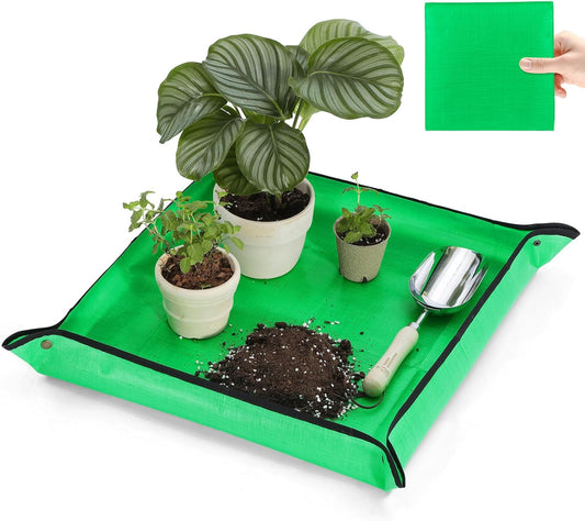 Waterproof Repotting Mat Super Thick for Potting Soil & Mix 26.8"x26.8"