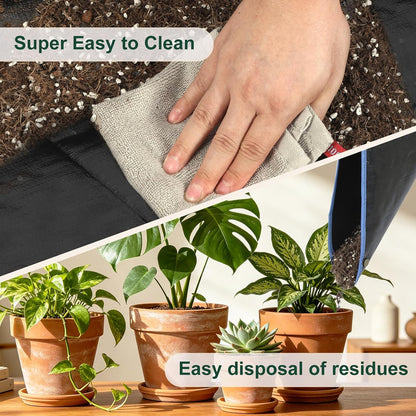 Waterproof Repotting Mat Super Thick for Potting Soil & Mix 26.8"x26.8"