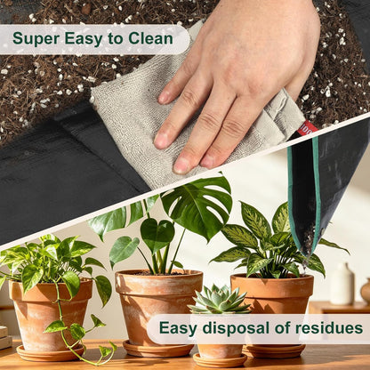 Waterproof Repotting Mat Super Thick for Potting Soil & Mix 26.8"x26.8"